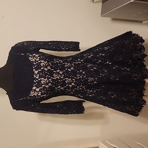 Gorgeous semi formal navy lace dress